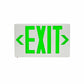 Isolite RL-EM-G-U-BK-MTEB Reliance Thermoplastic LED Exit Sign, AC with Ni-Cad Battery Backup, Green Illumination, Universal Face, Black Frame, Universal Mount