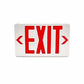 Isolite RL-EM-R-U-BK-MTEB-SD Reliance Thermoplastic LED Exit Sign, AC with Ni-Cad Battery Backup, Red Illumination, Universal Face, Black Frame, Universal Mount, Self-Diagnostics