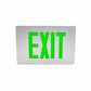 Isolite TL2-AC-G-2-BK-MB 2W Aluminum Thin Line Die-Cast LED Exit Sign, AC Only, Green Letters, Double Face, Black Frame, Black Mount