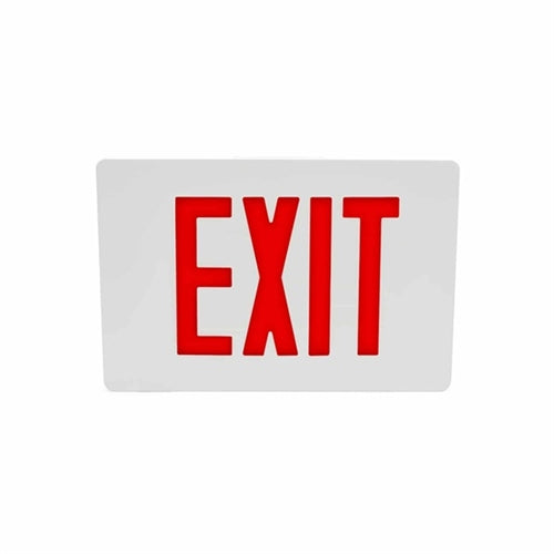 Isolite TL2-AC-R-2-BK-MB 2W Aluminum Thin Line Die-Cast LED Exit Sign, AC Only, Red Letters, Double Face, Black Frame, Black Mount