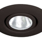 Juno Recessed Lighting 10-BL (10 BL) 4" Line Voltage Flush Gimbal Ring Trim, Black Trim