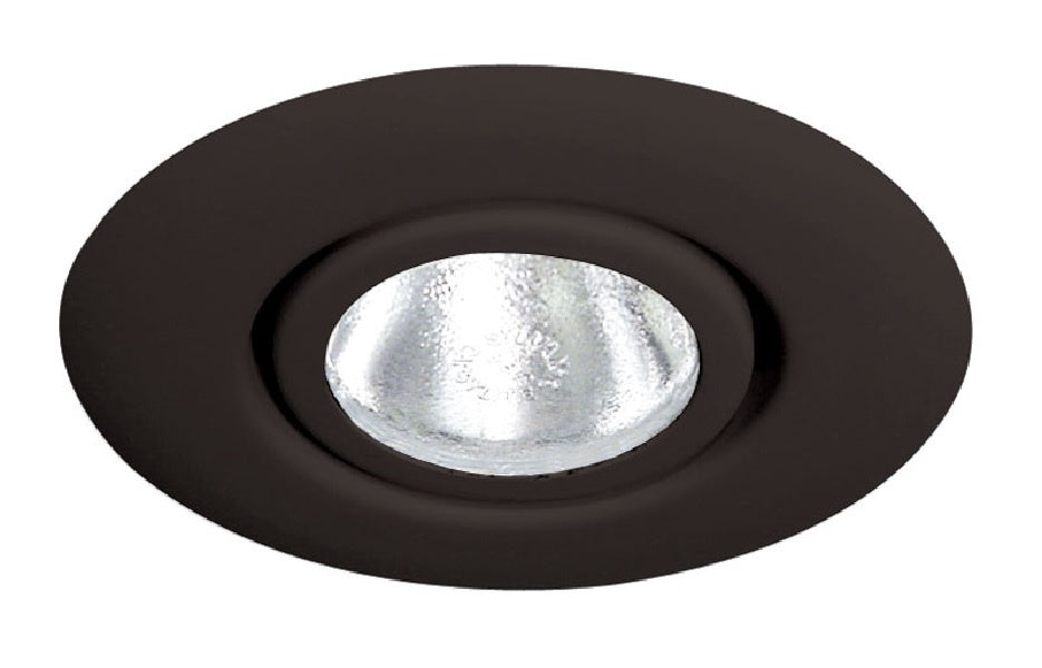 Juno Recessed Lighting 10-BL (10 BL) 4" Line Voltage Flush Gimbal Ring Trim, Black Trim