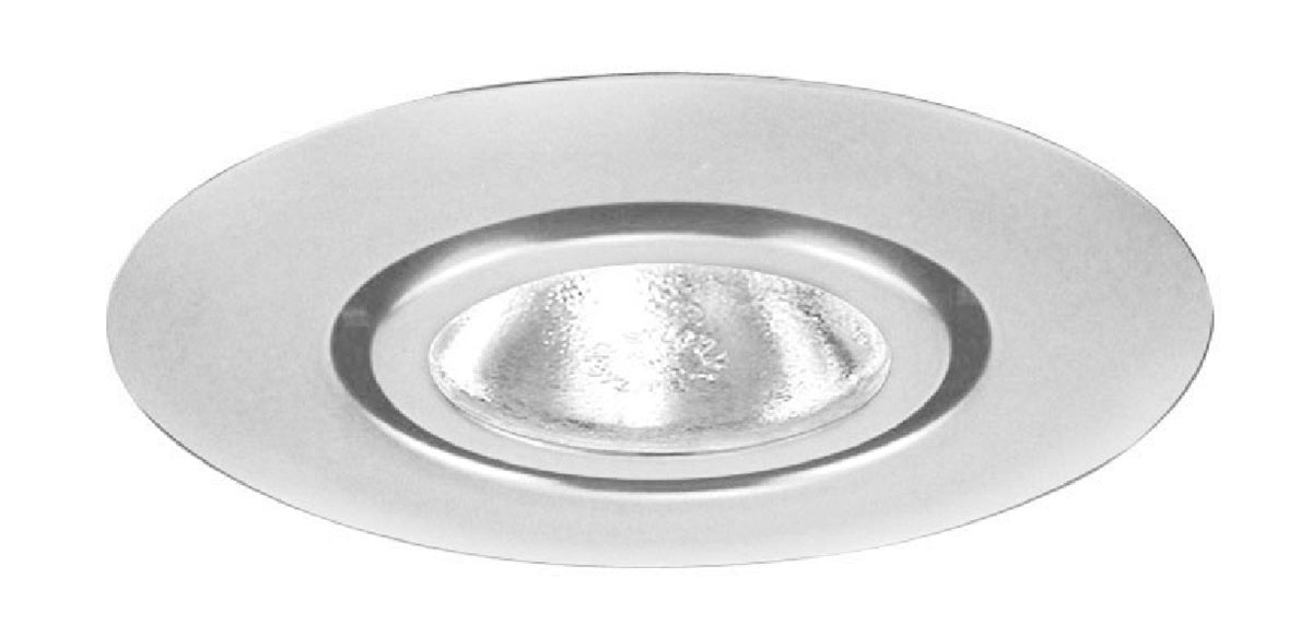 Juno Recessed Lighting 10-SC (10 SC) 4" Line Voltage Flush Gimbal Ring Trim, Satin Chrome Trim