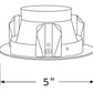 Juno Recessed Lighting 12 WBRZ 4" Line Voltage Perimeter Frosted Lens Trim, Aged Bronze Trim
