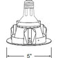 Juno Recessed Lighting 12W-WH (12 WWH) 4" Line Voltage Perimeter Frosted Lens Trim, White Trim