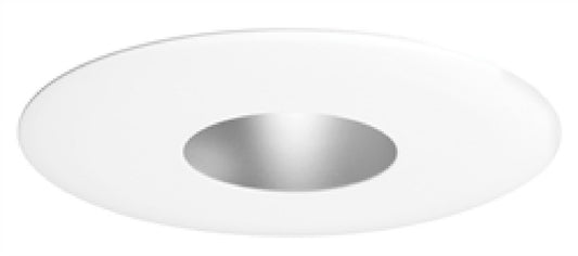 Juno Recessed Lighting 13-WH (13 WH) 4" Line Voltage Pinhole with Integral Shield Trim, White Trim
