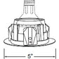 Juno Recessed Lighting 14B-ABZ (14 BBRZ) 4" Line Voltage Baffle Downlight Trim, Black Baffle, Aged Bronze Trim