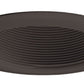 Juno Recessed Lighting 14B-BL (14 BBL) 4" Line Voltage Baffle Downlight Trim, Black Baffle, Black Trim