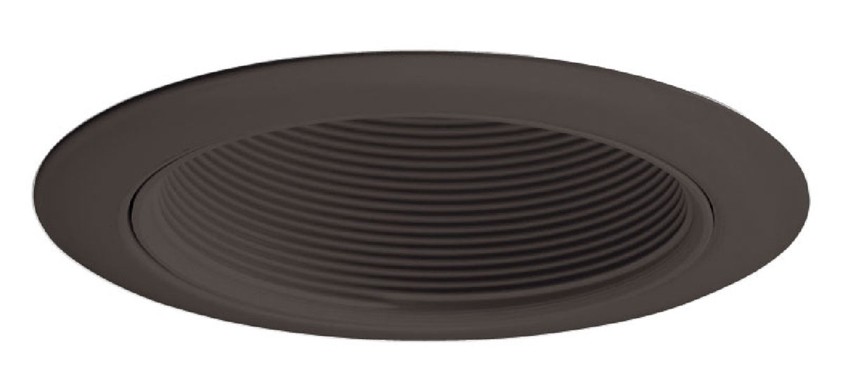 Juno Recessed Lighting 14B-BL (14 BBL) 4" Line Voltage Baffle Downlight Trim, Black Baffle, Black Trim