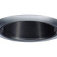 Juno Recessed Lighting 14B-SC (14 BSC) 4" Line Voltage Baffle Downlight Trim, Black Baffle, Satin Chrome Trim