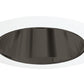 Juno Recessed Lighting 17B-WH (17 BWH) 4" Line Voltage Reflector Downlight Trim, Black Reflector, White Trim