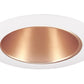 Juno Recessed Lighting 17G-WH (17 GWH) 4" Line Voltage Reflector Downlight Trim, Gold Reflector, White Trim