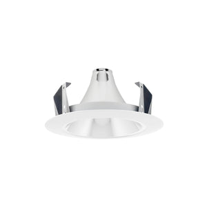 Juno Recessed Lighting 17HYP2-C-WH (17HYP2 CWH) 4" LED Hyperbolic Reflector Trim, Clear Alzak Cone, White Trim Ring