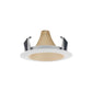 Juno Recessed Lighting 17HYP2-WHZ-WH (17HYP2 WHZWH) 4" LED Hyperbolic Reflector Trim, Wheat Haze Cone, White Trim Ring
