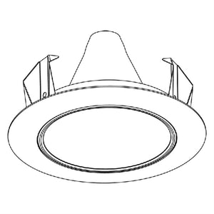 Juno Recessed Lighting 17HYP2-WHZ-WH (17HYP2 WHZWH) 4" LED Hyperbolic Reflector Trim, Wheat Haze Cone, White Trim Ring