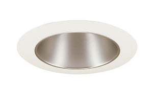 Juno Recessed Lighting 17PT-SC (17 PTSC) 4" Line Voltage Reflector Downlight Trim, Pewter Reflector, Satin Chrome Trim