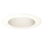 Juno Recessed Lighting 17W-WH (17 WWH) 4" Line Voltage Reflector Downlight Trim, Gloss White Reflector, White Trim