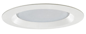 Juno Recessed Lighting 20-PW (20 PW) 6" LED, Line Voltage, Albalite Trim with Torsion Springs, Plastic White Trim