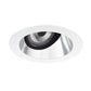Juno Aculux Recessed Lighting 2001HZ-SFWH (2AC CD WHSF WET) 2" LED Round Adjustable Angle Cut Lensed Cone, Haze Specular Self Flanged White Trim