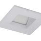 Juno Aculux Recessed Lighting 2001SQHZ-SF 2" LED Square Adjustable Angle Cut Reflector, Lensed, Haze Self Flanged Trim