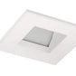 Juno Aculux Recessed Lighting 2001SQW-SF 2" LED Square Adjustable Angle Cut Reflector, Lensed, White Self Flanged Trim