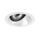 Juno Aculux Recessed Lighting 2001W-FM (2AC W FM WET) 2" LED Round Adjustable Angle Cut Lensed Cone, White Specular Flush Mount Trim