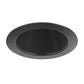 Juno Aculux Recessed Lighting 2002B-SF 2" LED, Low Voltage Round Lensed Downlight, Black Specular Self Flanged Trim
