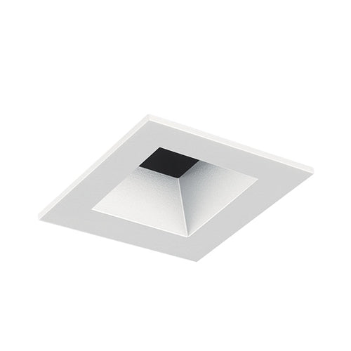 Juno Aculux Recessed Lighting 2002SQHZ-FM 2" LED Square Reflector, Lensed, Haze Flush Mount Trim