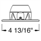 Juno Aculux Recessed Lighting 2002SQHZ-SF 2" LED Square Reflector, Lensed, Haze Self Flanged Trim