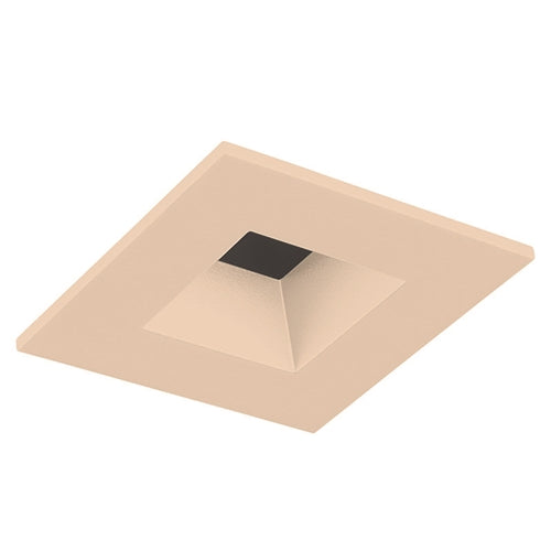 Juno Aculux Recessed Lighting 2002SQWHZ-SF 2" LED Square Reflector, Lensed, Wheat aze Self Flanged Trim