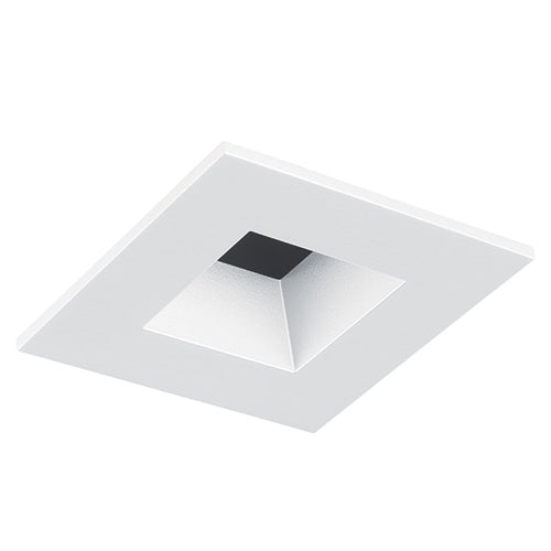 Juno Aculux Recessed Lighting 2007SQW-SF 2" LED Square Parabolic Downlight Reflector, Self Flanged White Trim