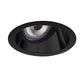 Juno Aculux Recessed Lighting 2008B-FM 2" LED, Low Voltage Round Adjustable Angle Cut Cone, Black Specular Flush Mount Trim