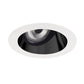 Juno Aculux Recessed Lighting 2008B-SFWH 2" LED, Low Voltage Round Adjustable Angle Cut Cone, Black Specular Self Flanged White Trim