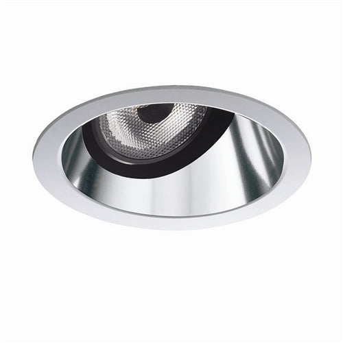 Juno Aculux Recessed Lighting 2008HZ-FM 2" LED, Low Voltage Round Adjustable Angle Cut Cone, Haze Specular Flush Mount Trim