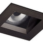 Juno Aculux Recessed Lighting 2008SQBHZ-FM 2" LED Square Adjustable Angle Cut Reflector, Black Haze Flush Mount Trim