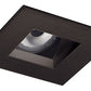 Juno Aculux Recessed Lighting 2008SQBHZ-SF 2" LED Square Adjustable Angle Cut Reflector, Black Haze Self Flanged Trim