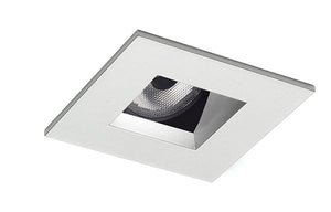 Juno Aculux Recessed Lighting 2008SQHZ-SF 2" LED Square Adjustable Angle Cut Reflector, Haze Self Flanged Trim