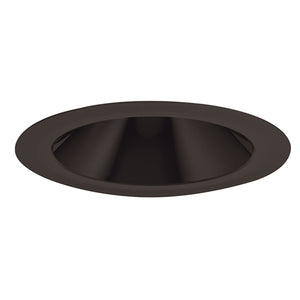 Juno Aculux Recessed Lighting 2017B-FM 2017B-FM 2" LED Round Hyperbolic Downlight, Black Specular Flush Mount Trim
