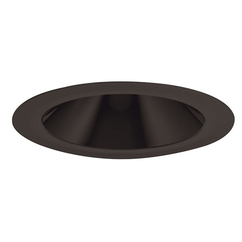 Juno Aculux Recessed Lighting 2017B-FM 2017B-FM 2" LED Round Hyperbolic Downlight, Black Specular Flush Mount Trim