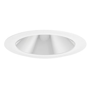 Juno Aculux Recessed Lighting 2017C-FM 2017C-FM 2" LED Round Hyperbolic Downlight, Clear Specular Flush Mount Trim
