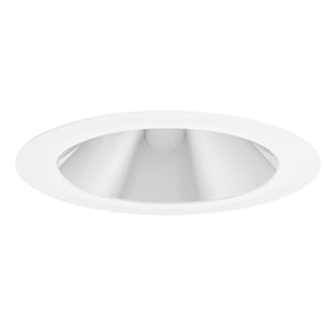 Juno Aculux Recessed Lighting 2017C-SFWH (2DH CS WHSF) 2" LED Round Hyperbolic Downlight, Clear Specular Self Flanged White Trim
