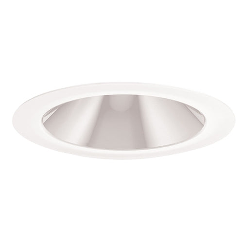 Juno Aculux Recessed Lighting 2017W-FM 2017W-FM 2" LED Round Hyperbolic Downlight, White Specular Flush Mount Trim