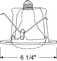 Juno Recessed Lighting 201N-WH (201N WH) 5" Line Voltage Open Frame BR30 Trim, White Trim
