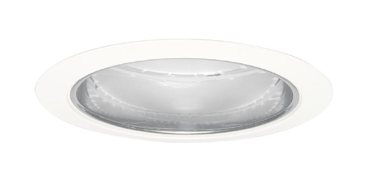 Juno Recessed Lighting 204C-WH (204 CWH) 5" LED, Line Voltage Downlight Trim, Clear Reflector, White Trim