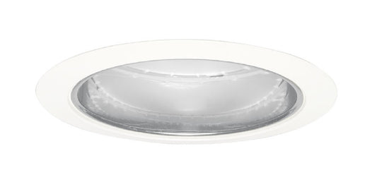 Juno Recessed Lighting 204C-WH (204 CWH) 5" LED, Line Voltage Downlight Trim, Clear Reflector, White Trim