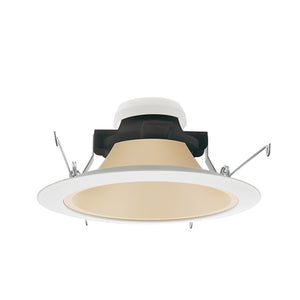 Juno Recessed Lighting 204HYP2-WHZ-WH (204HYP2 WHZWH) 5" LED Hyperbolic Reflector Trim, Wheat Haze Cone, White Trim Ring