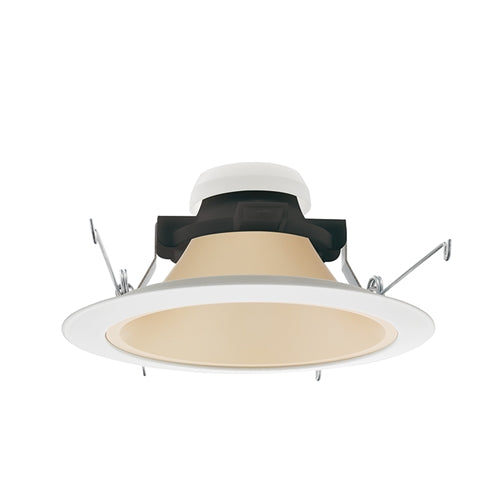 Juno Recessed Lighting 204HYP2-WHZ-WH (204HYP2 WHZWH) 5" LED Hyperbolic Reflector Trim, Wheat Haze Cone, White Trim Ring