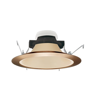 Juno Recessed Lighting 204HYP3-WHZ-ABZ (204HYP3 WHZABZ) 5" LED Hyperbolic Reflector Trim, Wheat Haze Cone, Classic Aged Bronze Trim Ring