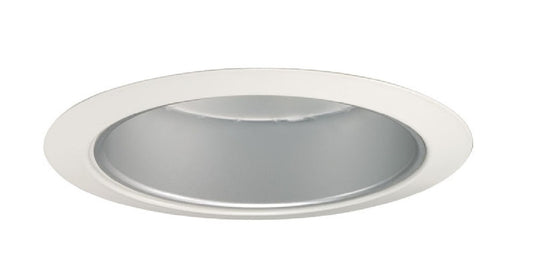 Juno Recessed Lighting 204HZ-WH (204 HZWH) 5" LED, Line Voltage Downlight Trim, Haze Reflector, White Trim