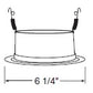 Juno Recessed Lighting 204HZ-WH (204 HZWH) 5" LED, Line Voltage Downlight Trim, Haze Reflector, White Trim